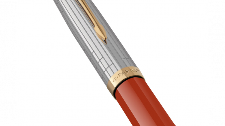 Шариковая ручка Parker 51 Premium Red GT стержень: M, цвет чернил: black, в подарочной упаковке.