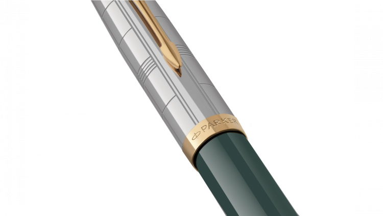 Перьевая ручка Parker 51 Premium Forest Green GT, перо: F чернила: Black,Blue, в подарочной упаковке.