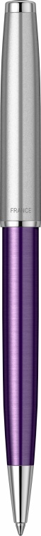 Шариковая ручка Parker Sonnet Essentials Violet SB Steel CT, цвет чернил black, стержень: M, в подарочной упаковке.