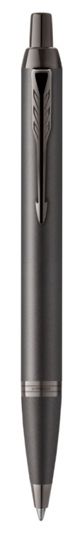 Шариковая ручка Parker IM Monochrome Black, стержень:M, цвет чернил: blue, в подарочной упаковке.