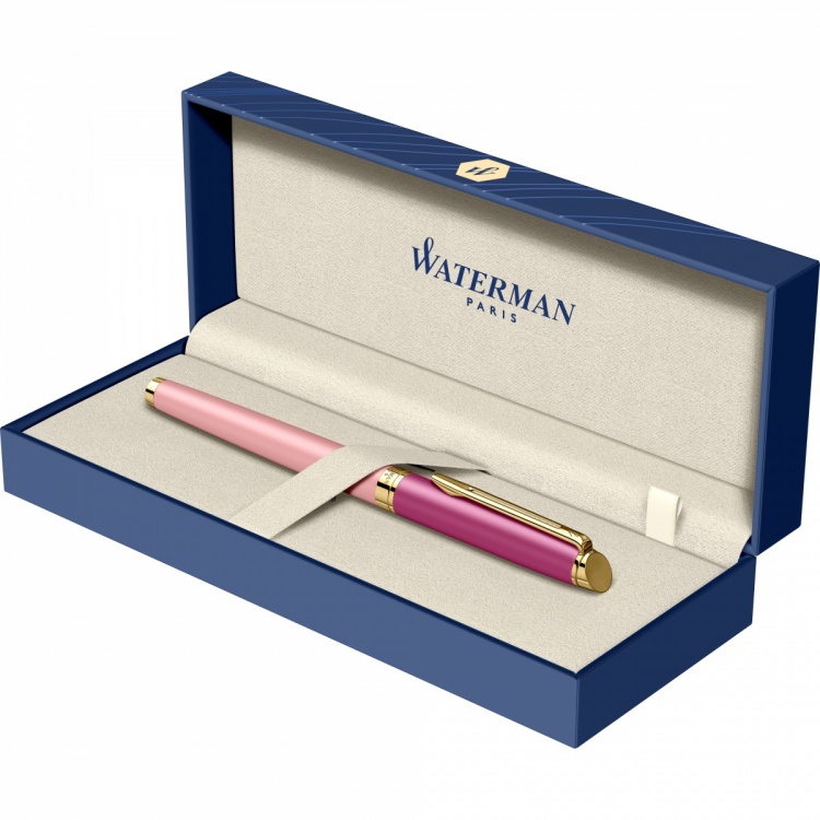 Перьевая ручка Waterman Hemisphere Colour Blocking  Pink GT F сталь нержавеющая/позолота F син. черн. в подарочной коробке