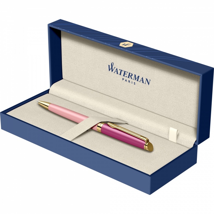 Шариковая ручка Waterman Hemisphere Colour Blocking Pink GT M син. черн. в подарочной коробке