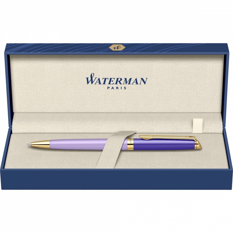 Шариковая ручка Waterman Hemisphere Colour Blocking Purple GT M син. черн. в подарочной коробке