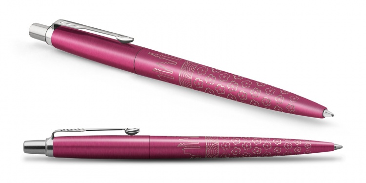 Ручка шариковая Parker "Jotter Tokyo Pink CT" стержень: M, цвет чернил: blue, в подарочной упаковке.