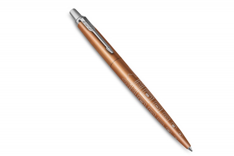 Ручка шариковая Parker "Jotter Rome Bronze CT" стержень: M, цвет чернил: blue, в подарочной упаковке.