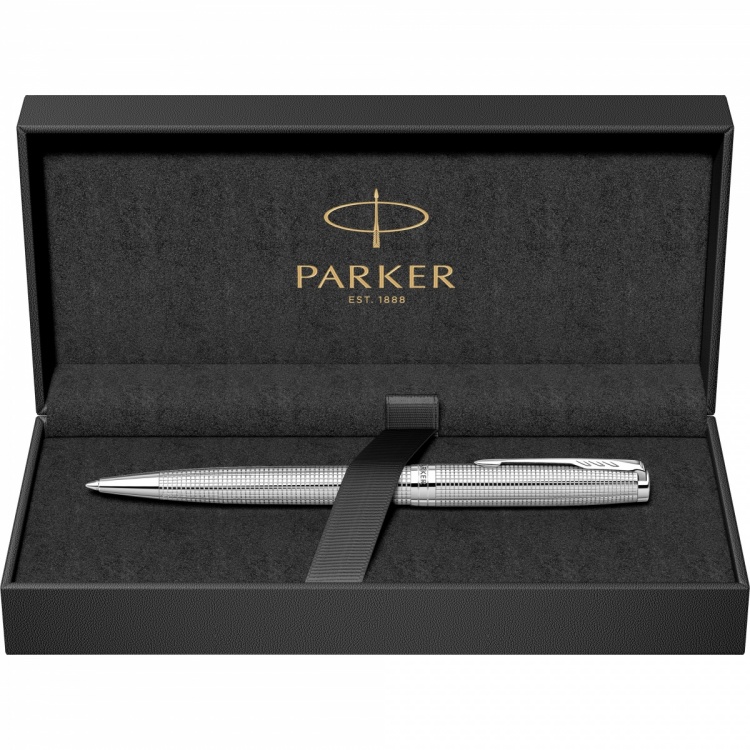 Шариковая ручка Parker "Sonnet Cisele Palladium Special Edition"стержень: Mblk в подарочной упаковке