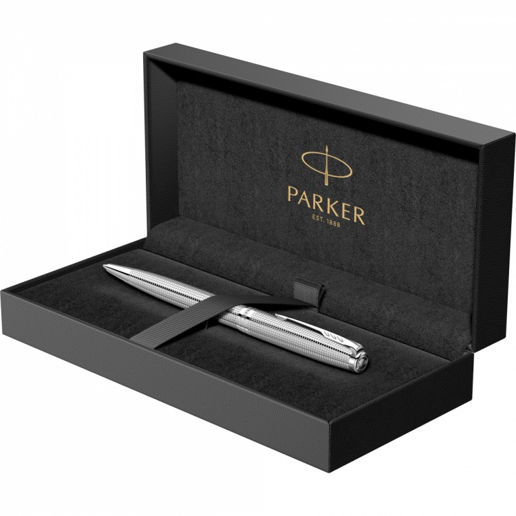 Шариковая ручка Parker "Sonnet Cisele Palladium Special Edition"стержень: Mblk в подарочной упаковке