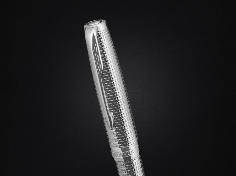 Шариковая ручка Parker "Sonnet Cisele Palladium Special Edition"стержень: Mblk в подарочной упаковке