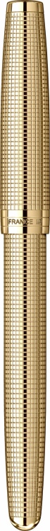 Ручка роллер Parker Sonnet Royal SE Cisel&eacute; Golden , стержень: M, цвет чернил: black, в подарочной упаковке