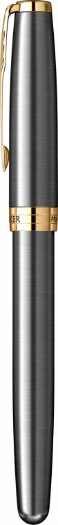 Ручка-роллер Parker Sonnet Core Gray GT, стержень: F, цвет чернил: black, в подарочной упаковке