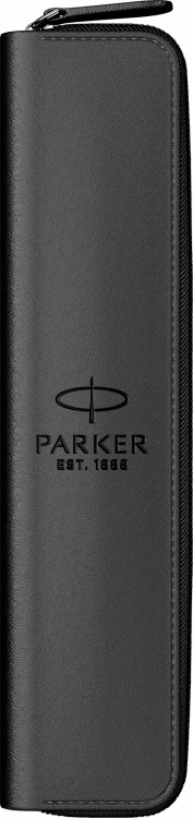 Чехол Parker из натуральной кожи на молнии, цвет матово-черный