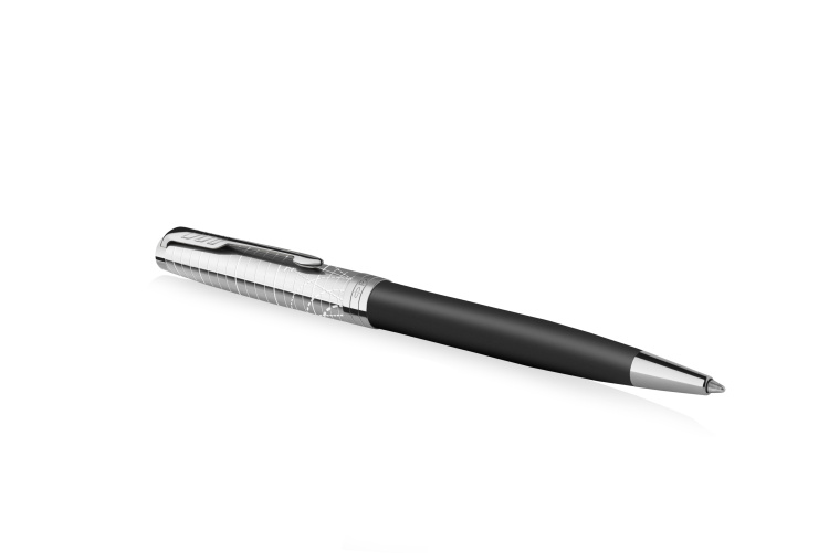Ручка шариковая Parker " Sonnet Legacy of Flight Matte Black PT" синяя, 1,0мм, подар. упаковка