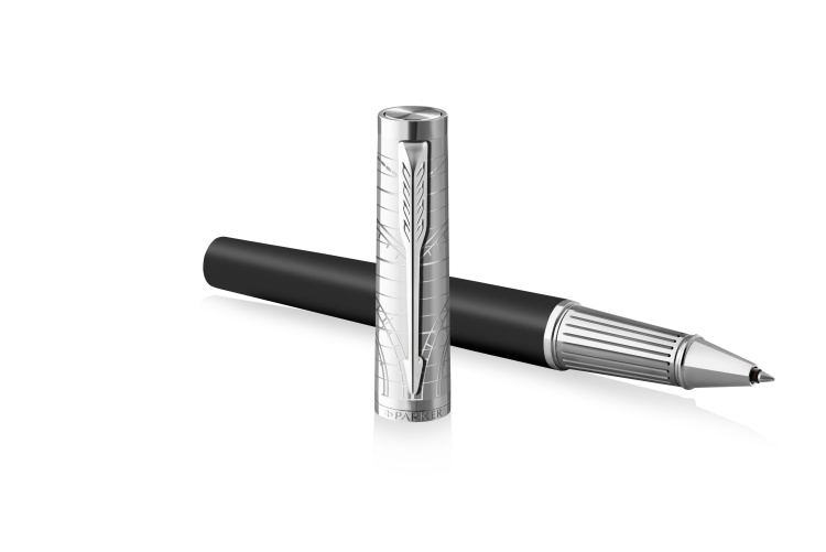 Ручка-роллер Parker "Ingenuity Legacy of Flight Matte Black CT" черная, 0,5мм, подарочная упаковка