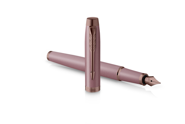 Ручка перьевая  Parker "IM Mauve Bronze Trim" синяя, 0,8мм, подарочная упаковка