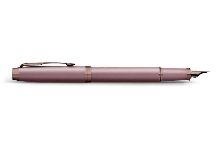 Ручка перьевая  Parker "IM Mauve Bronze Trim" синяя, 0,8мм, подарочная упаковка