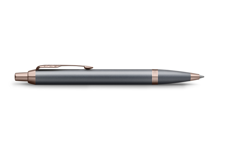 Ручка шариковая Parker "IM Slate Rose Gold PVD Trim" синяя, 1,0мм, подарочная упаковка