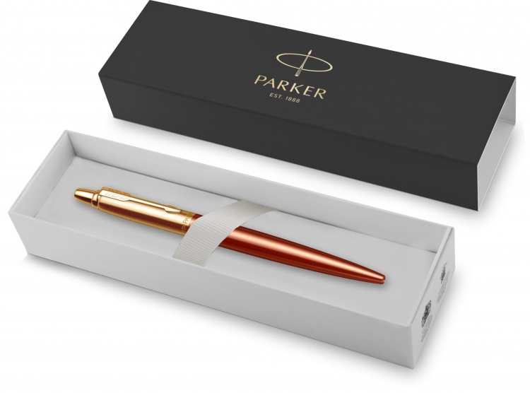 Шариковая ручка Parker  Jotter 70th Anniversary Orange GT, стержень: M, цвет чернил: blue, в подарочной упаковке