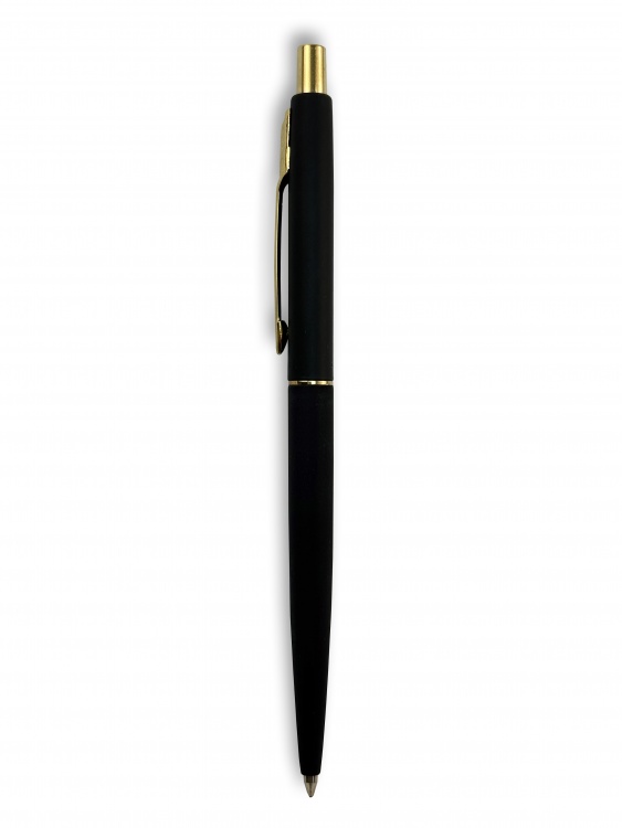 Ручка шариковая Parker "Classic Matte Black GT" синяя, 1.0мм, кнопочн., подар. упак.