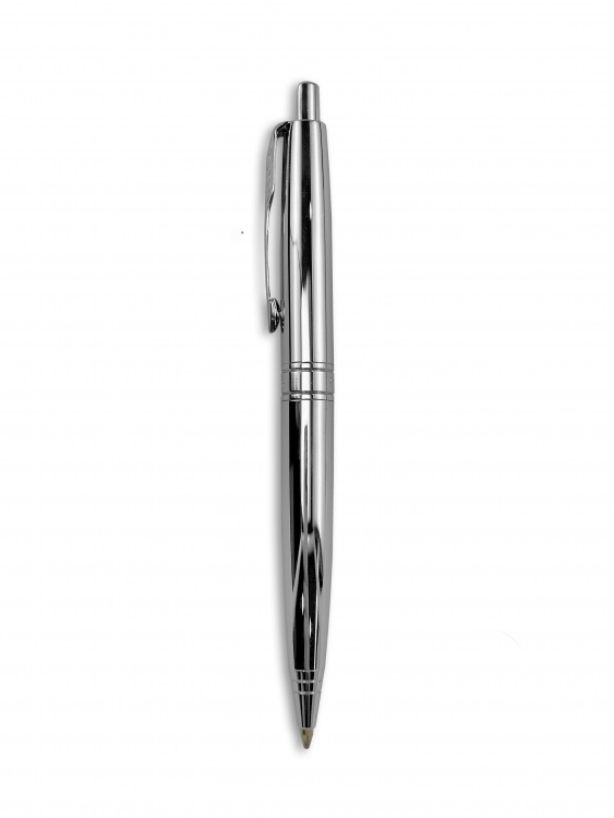 Ручка шариковая Parker "Aster shiny chrome CT" синяя, 1.0мм, кнопочн., подар. упак.