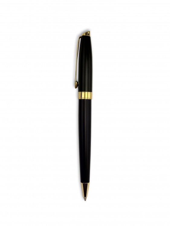 Ручка шариковая Parker "Fusion Matte Black GT " синяя, 1.0мм, кнопочн., подар. упак.