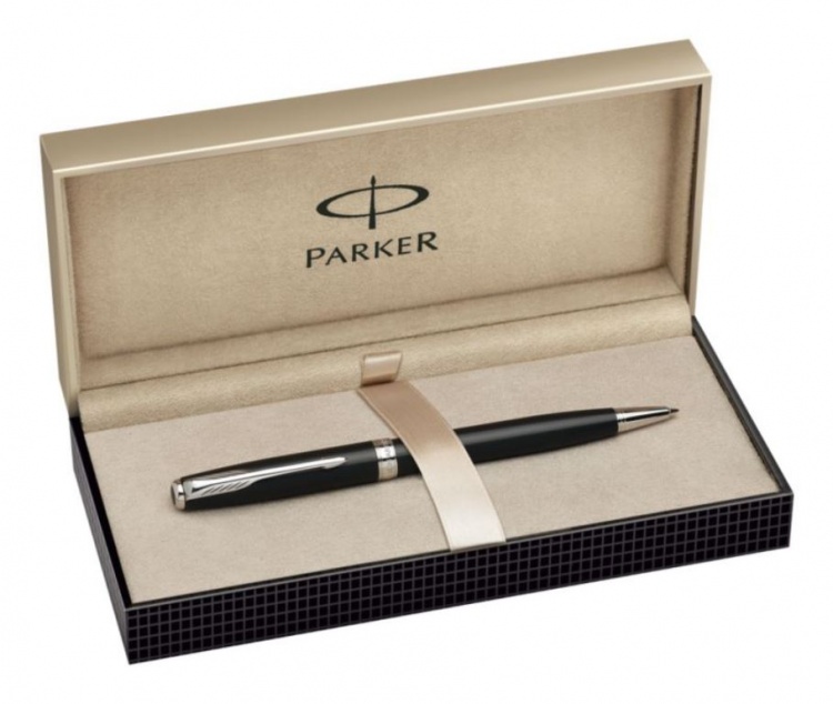 Шариковая ручка Parker Sonnet K530, цвет: LaqBlack CT,  стержень: Mblack