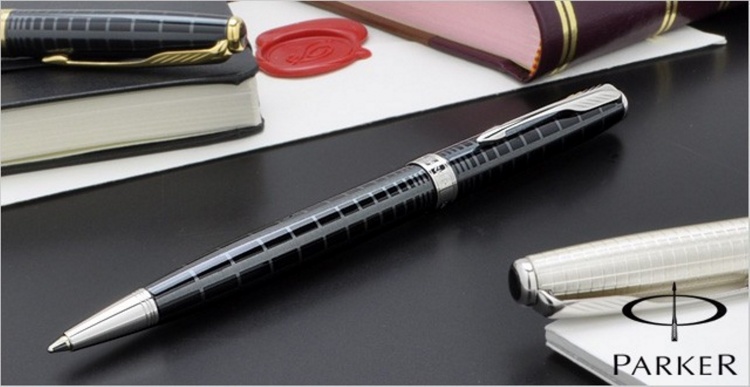 Шариковая ручка Parker Sonnet K531 PREMIUM Dark Grey CT, стержень: Mblk