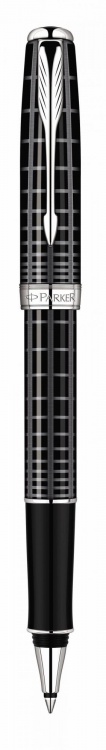 Ручка-роллер Parker Sonnet T531 PREMIUM Dark Grey Laquer CT, стержень: Fblk