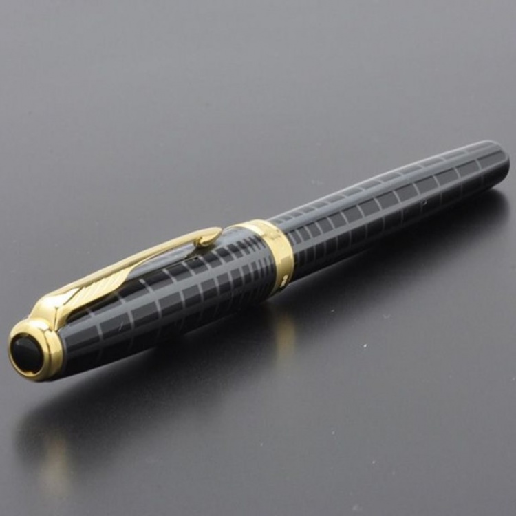 Ручка-роллер Parker Sonnet T531 PREMIUM Dark Grey Laquer GT, стержень: Fblk