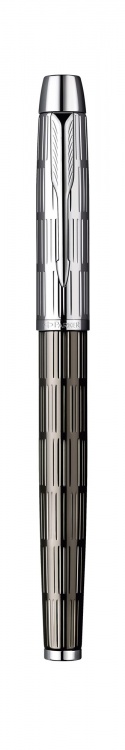Ручка-роллер Parker IM Premium, T222, цвет: Twin Chiselled, стержень: Fblack, ("точечная" гравировка)
