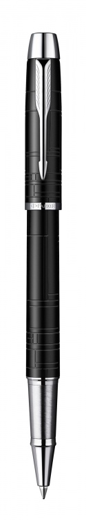 Ручка-роллер Parker IM Premium T222, цвет: Metal Black, стержень: Fblack