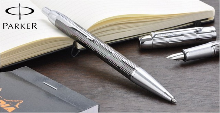 Шариковая ручка Parker IM Premium, K222 ,цвет: Twin Chiselled, стержень: Мblue, ("точечная" гравировка)