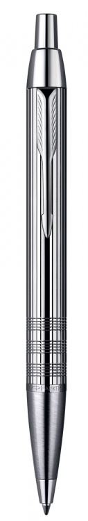 Шариковая ручка Parker IM Premium, K222,ц вет: Shiny Chrome, стержень: Мblue, (гравировка "сияющий хром")