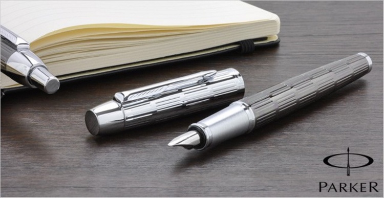 Перьевая ручка Parker IM Premium, F222, цвет: Twin Chiselled, перо: F