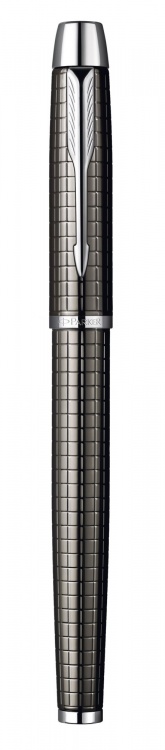 Ручка-роллер Parker IM Premium, T222,цвет: Dark Grey (Gun Metal), стержень: Fblack, (гравировка "пушечная сталь")