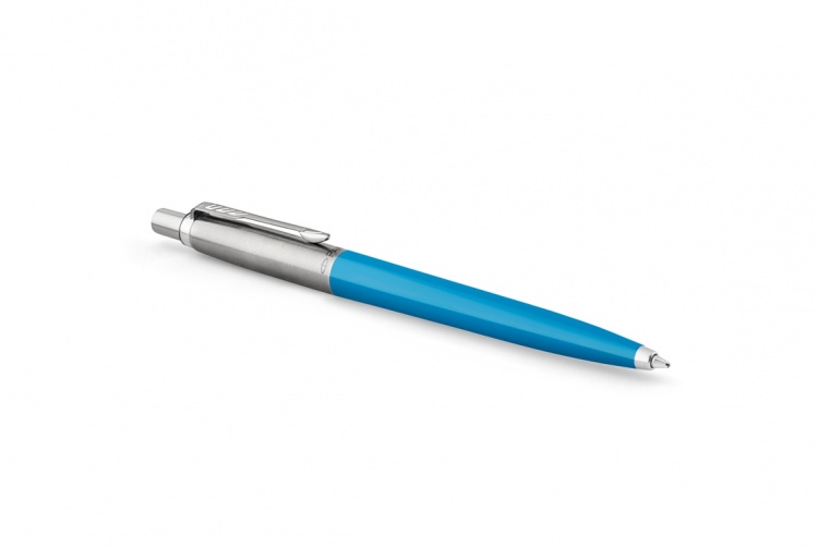 Шариковая ручка Parker Jotter, цвет SKY BLUE, цвет чернил синий, толщина линии M , в подарочной коробке