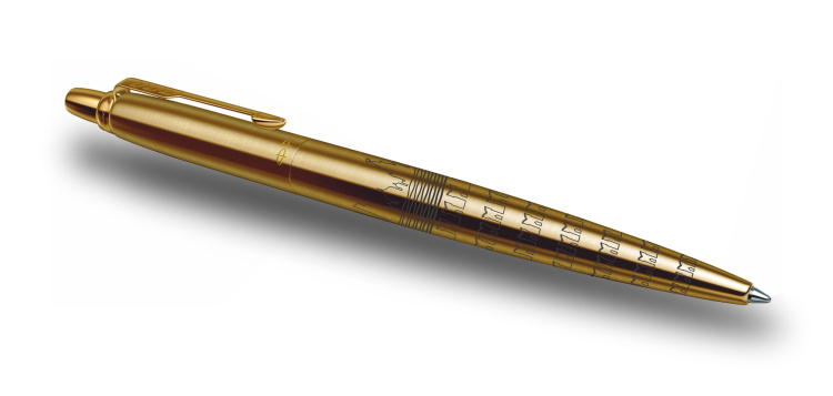 Шариковая ручка Parker Jotter SE Moscow Gold, стержень: F, цвет чернил: blue в подарочной упаковке.