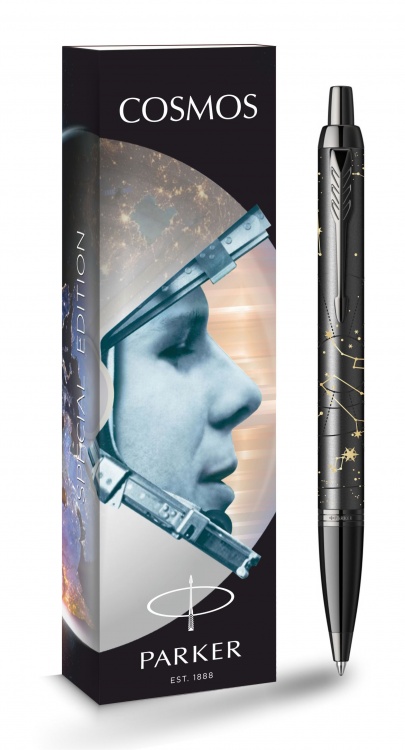 Шариковая ручка Parke IM Special Edition COSMOS в подарочной упаковке, цвет: Black, стержень: Mblue
