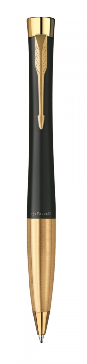 Подарочный набор Parker: ежедневник с золотым срезом страниц и шариковая ручка Parker Urban, поворотный механизм, цвет чернил синий