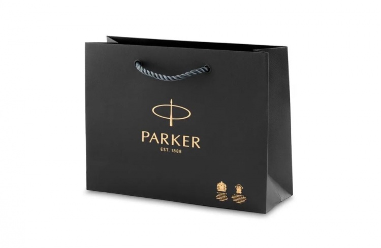 Подарочный набор: Шариковая ручка Parker IM Achromatic, Black BT и ежедневник черный недатированный