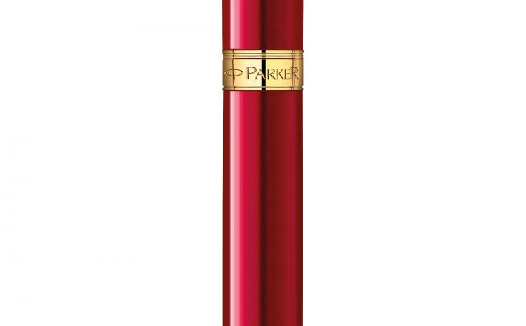 Шариковая ручка Parker Sonnet Slim K439, цвет: LaqRed GT,  стержень: M черный
