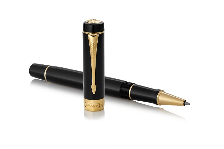 Ручка-роллер Parker Duofold Classic International, Black GT, FBlack