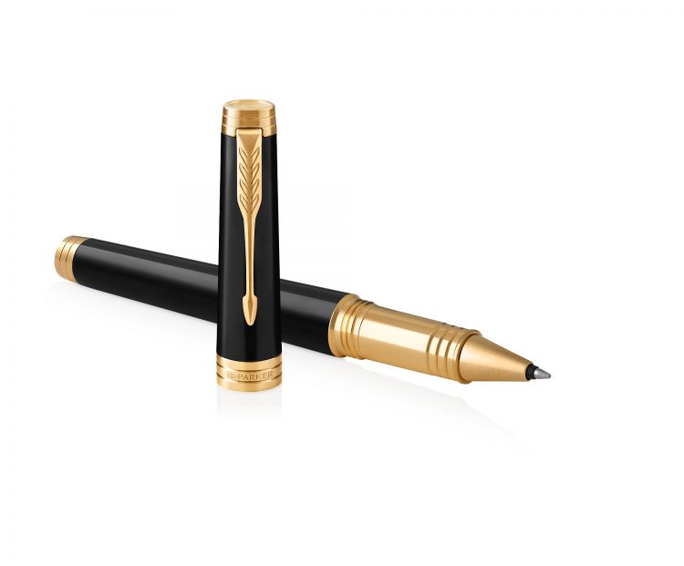Ручка-роллер Parker Premier , T560, Lacquer Black GT, FBlack