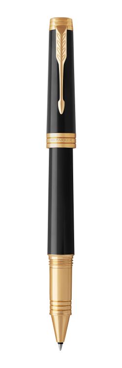Ручка-роллер Parker Premier , T560, Lacquer Black GT, FBlack