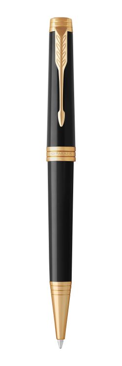 Шариковая ручка Parker Premier Black Lacquer GT.