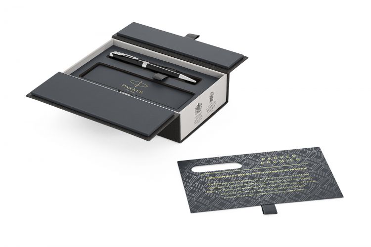 Шариковая ручка Parker Premier  K560, Lacquer Black СT, MBlack