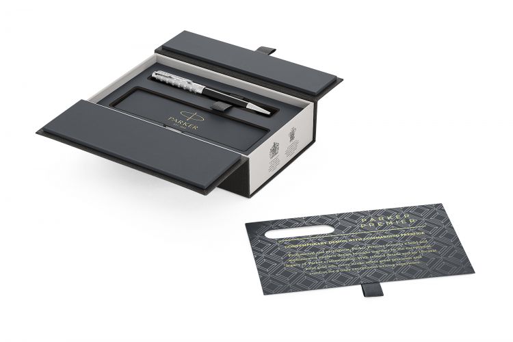 Шариковая ручка Parker Premier  Castom Tartan, K561, Black PT, MBlack