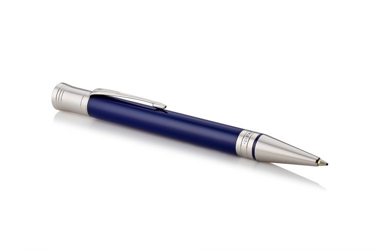 Шариковая ручка Parker Duofold Classic International, Blue and Black CT, MBlack