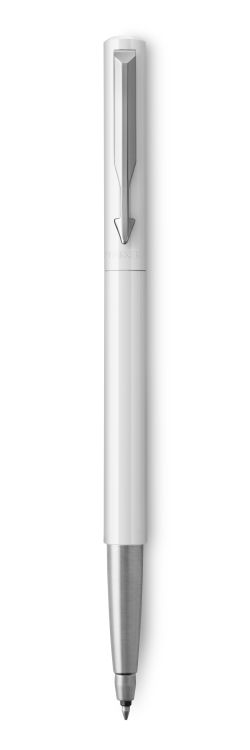 Ручка-роллер Parker Vector Standard T01 CT, цвет: White, стержень M, цвет чернил blue, в подарочной упаковке