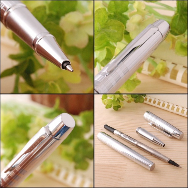 Ручка-роллер Parker IM Premium, T222, цвет: Shiny Chrome, стержень: Fblack, (гравировка "сияющий хром")