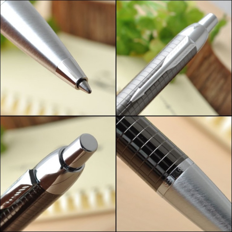 Шариковая ручка Parker IM Premium, K222, цвет: Dark Grey (Gun Metal), стержень: Мblue, (гравировка "пушечная сталь"))